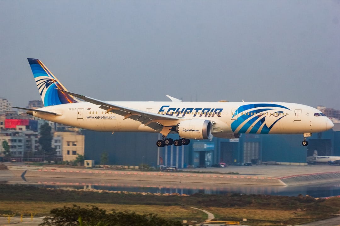 Photo egypt airplane